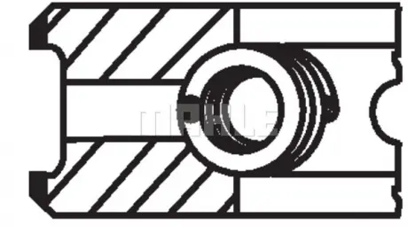 Кільця поршневі RENAULT 80,50 F8Q 1,9D MAHLE KNECHT 021 93 N2 (фото 1)