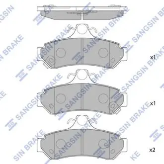 Колодка торм. TOYOTA CAMRY 02- задн. (SANGSIN) Hi-Q (SANGSIN) SP1236