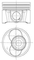 Поршень VAG 81,51 2,0SDi BDJ / BST / 1-2 cy (пр-во KS) KOLBENSCHMIDT 99833620