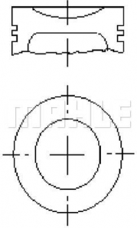 Поршень DEUTZ 108.0 BF4M1013 / BF6M1013 (Mahle) MAHLE KNECHT 099 99 00