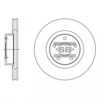 Диск тормозной SUBARU B3B4 передние. (SANGSIN) Hi-Q (SANGSIN) SD4702