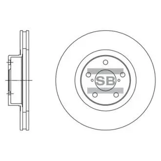 Диск тормозной SUBARU B3B4 передние. (SANGSIN) Hi-Q (SANGSIN) SD4702