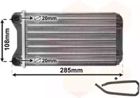 Радиатор отопителя AUDI A4 ALL 00- LHD Van Wezel 03006223