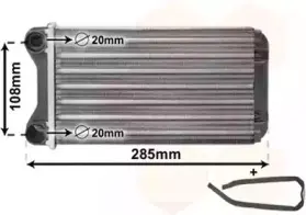 Радиатор отопителя AUDI A4 ALL 00- LHD Van Wezel 03006223 (фото 1)