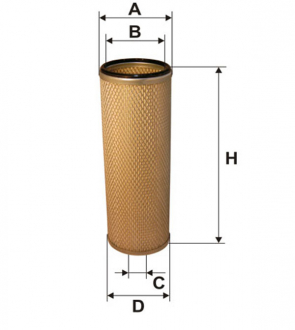 Фильтр воздушный / AM474W (WIX-Filtron) WIX FILTERS 93343E