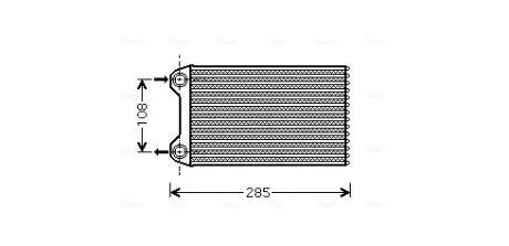Радиатор отопителя HEAT AUDI A4 ALL 00- LHD (Ava) AVA COOLING AIA6223 (фото 1)