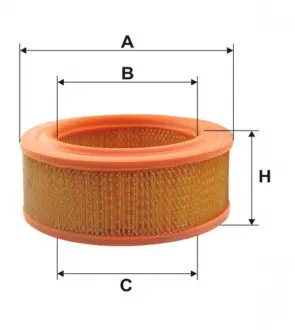 Фільтр повітряний / AR260 (WIX-Filtron) WIX FILTERS 93334E