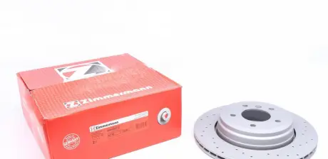 Диск тормозной зад Bmw (E60 / E61) 520 525 530 03- ZIMMERMANN 150340552 (фото 1)