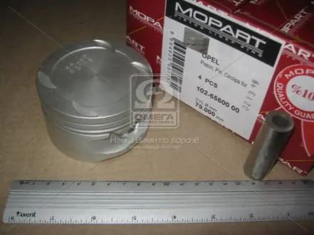 Поршень OPEL 79,00 1,6 16V X16XEV (пр-во Mopart) MOPART 102-65600 00