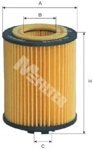 Фільтр масляний двигуна OPEL M-FILTER TE616