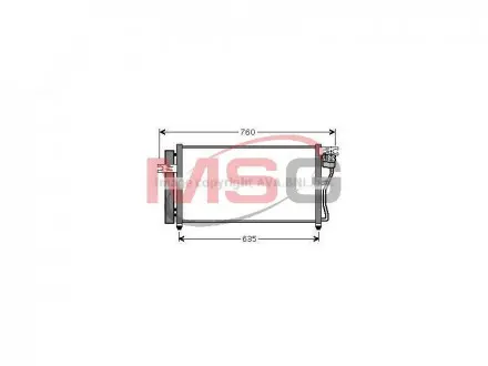 Радіатор охолодження HYUNDAI Accent (AVA) AVA COOLING HY5178D