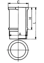 Гильза поршневая PSA 75,00 1,4i TU3 (KS) KOLBENSCHMIDT 89584110