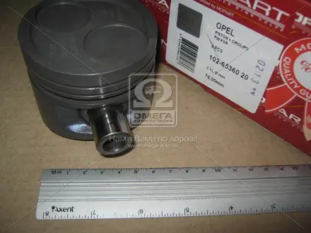 Поршень OPEL 76,00 1,3 13N / 13S (пр-во Mopart) MOPART 102-65360 20