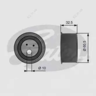 Ролик ГРМ натяжной Chery Tiggo / Eastar / Cross Eastar Gates SMD182537
