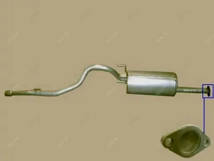 Глушник (прямий флянец) Great Wall Safe F1 Aftermarket 1201010-F00