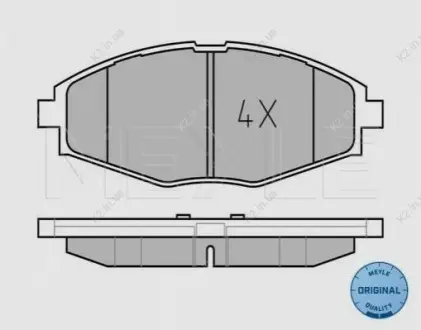 Колодки тормозные передние Chery QQ MEYLE S11-3501080