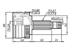 ШРУС НАРУЖН (К-Т) 24X62X27 ABS 48 Q-FIX Q131-0178 (фото 2)