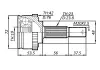 ШРУС НАРУЖН (К-Т) 19X48X23 ABS 42 Q-FIX Q131-1197 (фото 2)