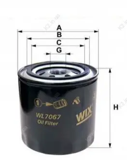 Фильтр масляный Chery Tiggo WIX WIX FILTERS SMD960935
