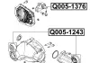 Сайлентблок ОПОРИ диференціала Q-FIX Q005-1376 (фото 3)