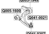 Сайлентблок переднего ПЕРЕД рычаг Q-FIX Q005-1600 (фото 3)