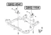 ПОДУШКОЮ двигуном Задня Q-FIX Q002-1104 (фото 3)