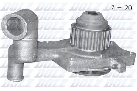 Водяной насос FORD Escort \ '81 Express (AVA) / Escort III (GAA) / Escort III (ALD) / Escort III (AWA) DOLZ F107 (фото 1)