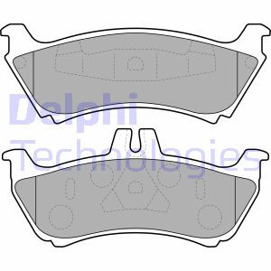 Тормозные колодки дисковые MERCEDES ML (W163) "R" 98-05 Delphi LP1692 (фото 1)