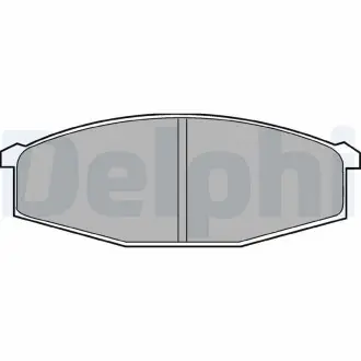 Гальмівні колодки дискові NISSAN Patrol "F" 82-97 Delphi LP373