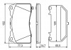 Тормозные колодки дисковые TESLA Model S \ '\' F BOSCH 0986494880 (фото 7)