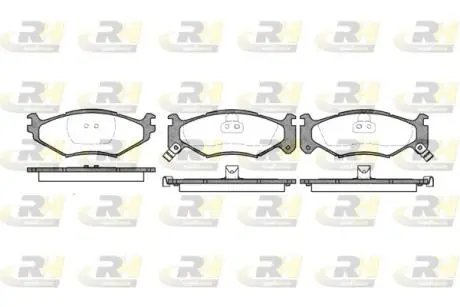 Гальмівні колодки дискові ROADHOUSE 248302