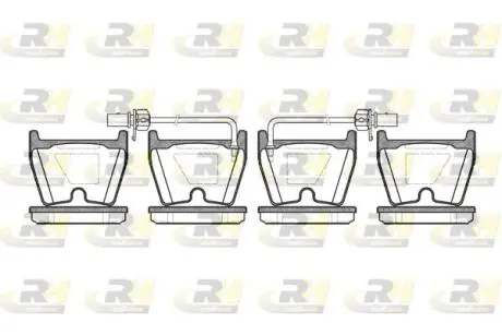 Тормозные колодки, к-кт. ROADHOUSE 289602