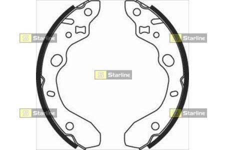 Тормозные колодки к-кт. STARLINE BC 07910 (фото 1)