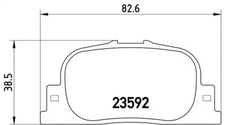 Тормозные колодки к-кт. BREMBO P83 063