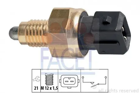 Включатель заднего хода FACET 7.6131