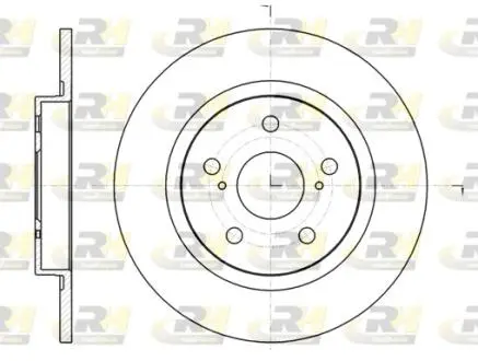 Фото 1 - гальмівний диск ROADHOUSE 6132500 Гальмівний диск ROADHOUSE 6132500 (фото 1)