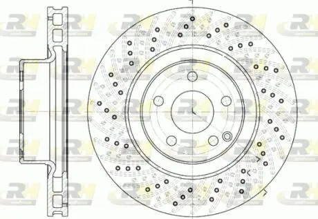 Тормозной диск ROADHOUSE 678010 (фото 1)