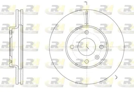 Тормозной диск ROADHOUSE 6145610