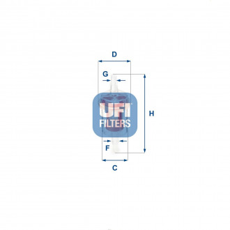 Топливный фильтр UFI 31.027.00