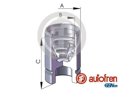 Поршенек супорта зад MAZDA 626/323 / MX-6 (30x45,5) 89-04 AUTOFREN D0 2589 (фото 1)