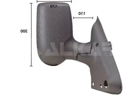Зеркало прав., Эл. регул., с подогревом, выпуклое (короткое крепление) ALKAR 9228960
