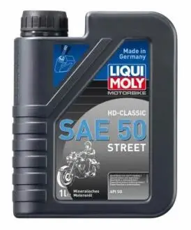 ОЛИВА МОТОРНА мінеральна ДЛЯ МОТОЦІКЛІВ MOTORBIKE HD-CLASSIC SAE 50 STREET 1Л LIQUI MOLY 1572