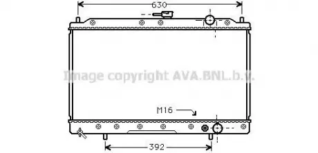 Радиатор охлаждения MITSUBISHI Galant VI (E3-A) (AVA) AVA AVA COOLING MTA2043