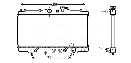 Радиатор охлаждения ACCORD6 18i AT -AC 98-02 (AVA) AVA AVA COOLING HDA2119