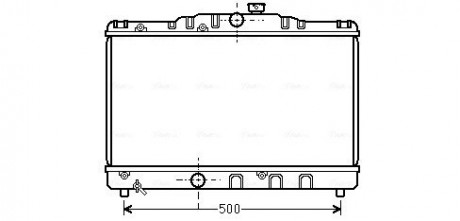 Радиатор охлаждения COROLLA EE90 1.3MT 87-92 (AVA) AVA AVA COOLING TO2115