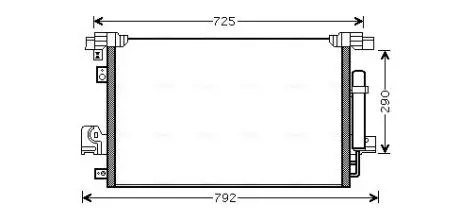 Конденсор кондиціонера P4007-OUTLANDER-C-CROSS (Ava) AVA AVA COOLING MT5210D