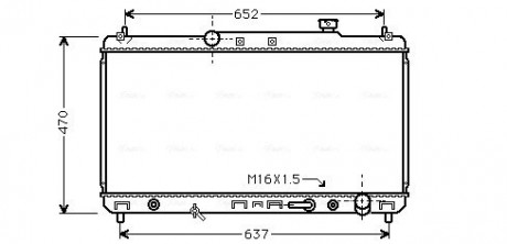 Радиатор охлаждения CAMRY 22i AT 96-01 (AVA) AVA AVA COOLING TO2236