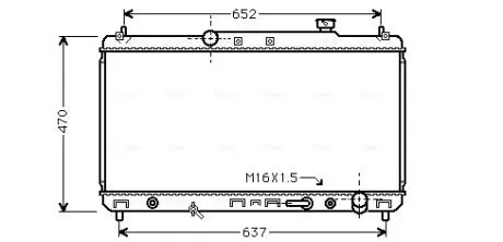 Радиатор охлаждения CAMRY 22i AT 96-01 (AVA) AVA AVA COOLING TO2236