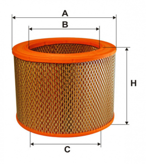 Фильтр воздушный / 463 (WIX-Filtron) WIX FILTERS 93206E