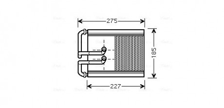 Радиатор печки HYUNDAI Tucson (2005-) (AVA) AVA AVA COOLING HY6168